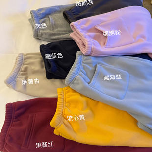 百搭多色加绒休闲弯刀卫裤 BORAKOO