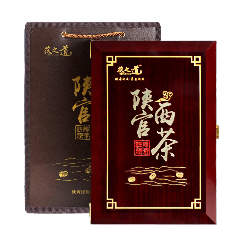 泾河茯茶陕西官茶 西安黑茶泾阳金花发酵茯砖茶 陕西特产1000克