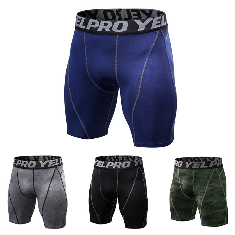 冷门足球 铲球裤男运动紧身打底短裤五分裤 健身跑步 高弹透气