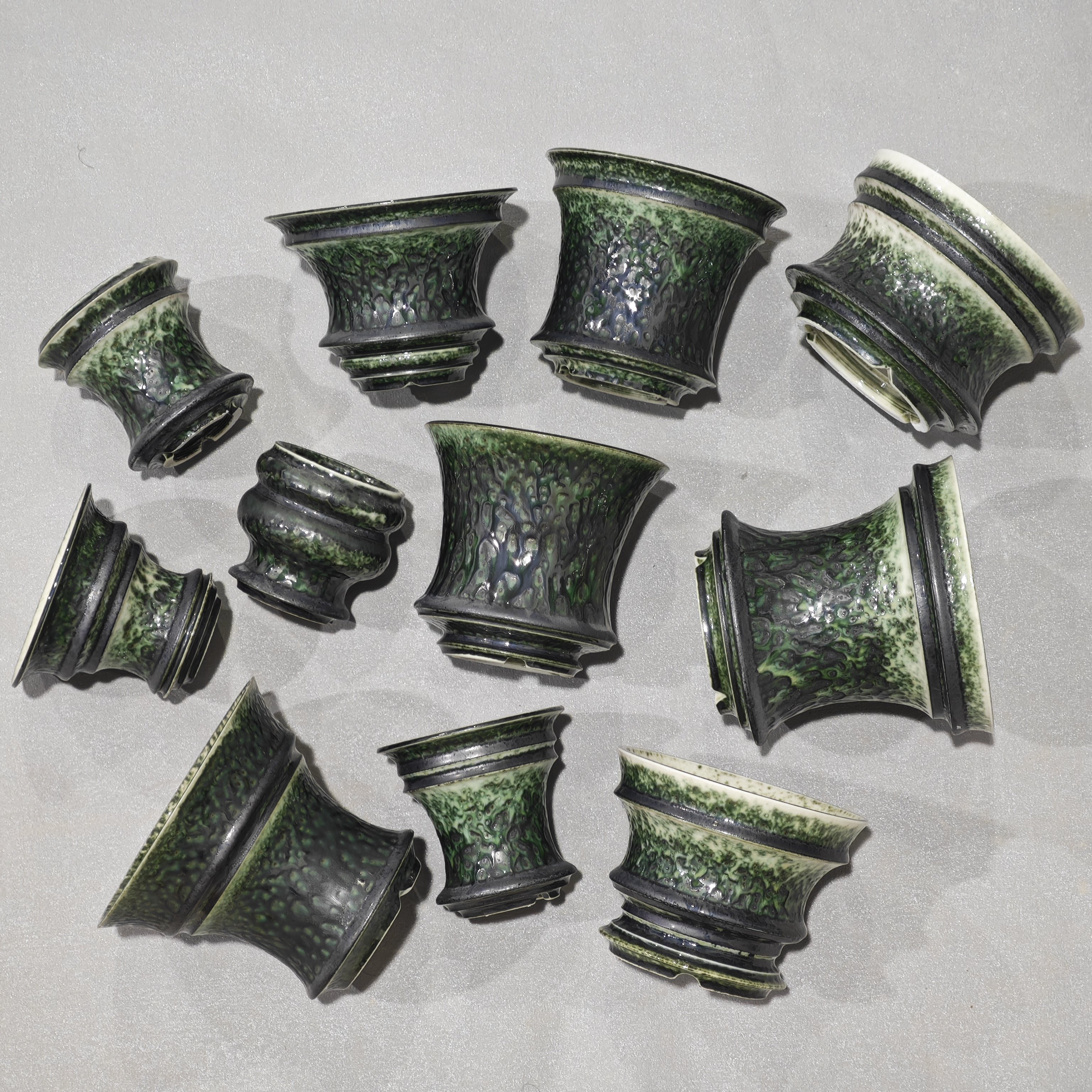 块根植物盆手工潮流陶瓷绿色花盆龙舌兰仙人球布纹球龟甲龙象牙宫,家居饰品,花盆,淘宝优惠券,粉丝福利购,淘宝优惠卷