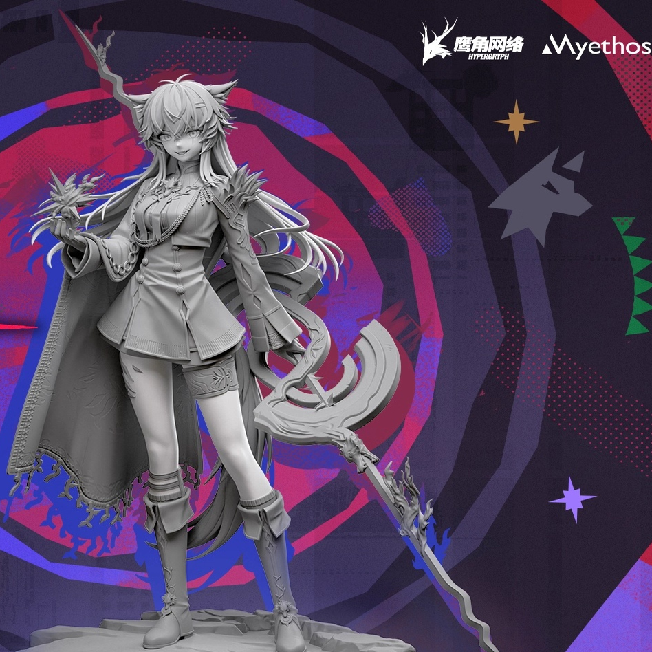 先行定金 Myethos 明日方舟 荒芜拉普兰德 1/7 雕像手办摆件