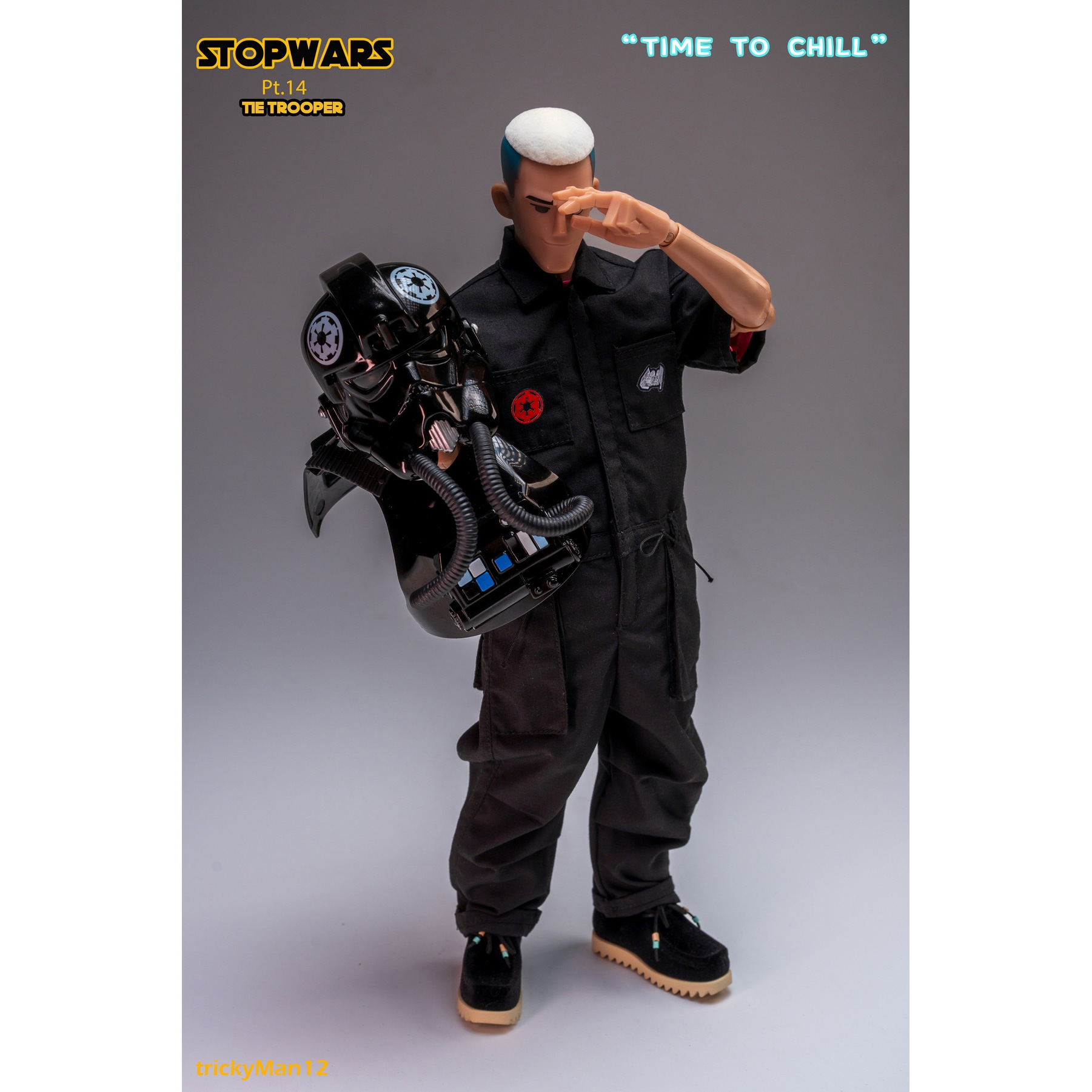 定金包邮 trickyMan12 1/6 STOPWARS  TIE TROOPER 可动人偶手办