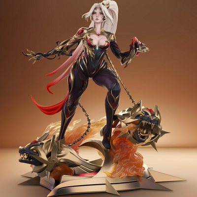 现货 PureArts 1/6 英雄联盟 Kai Sa 虚空之女 卡莎 雕像手办摆件