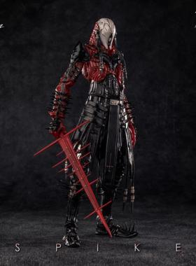 【定金包邮】AceFigz 1/12 哥特风 Spike 布道者 可动人偶