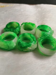 纯天然A货翡翠戒指貔貅皮休戒圈,特价99一个包邮