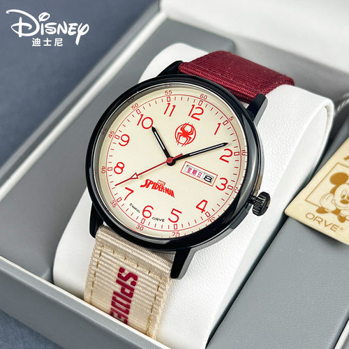 迪士尼漫威蜘蛛侠手表男中学生