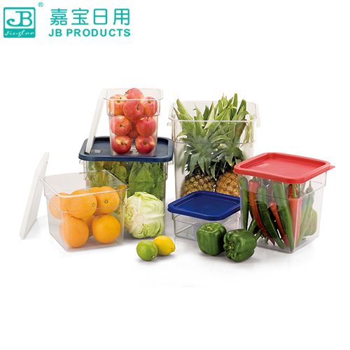 四方食物厨房密封塑料储备箱图片