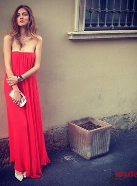 英伦高街Whistles玫瑰金色打孔头层光面牛皮二用金属盒款手拿包