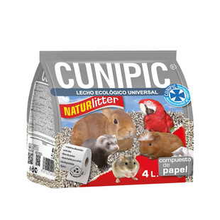 西班牙Cunipic酷力比纸粒 仓鼠除臭吸水纸粒无尘仓鼠兔兔龙猫垫料