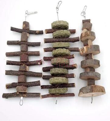 松鼠仓鼠龙猫磨牙咬串玩具苹果枝