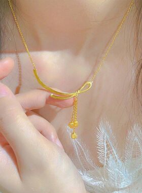 项链国潮女鸿运吊坠宫廷风锁骨