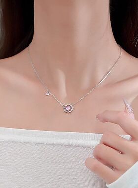 女友链项链之心礼物女轻奢闪耀