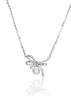 批发法式女珍珠项链新款锁骨设计