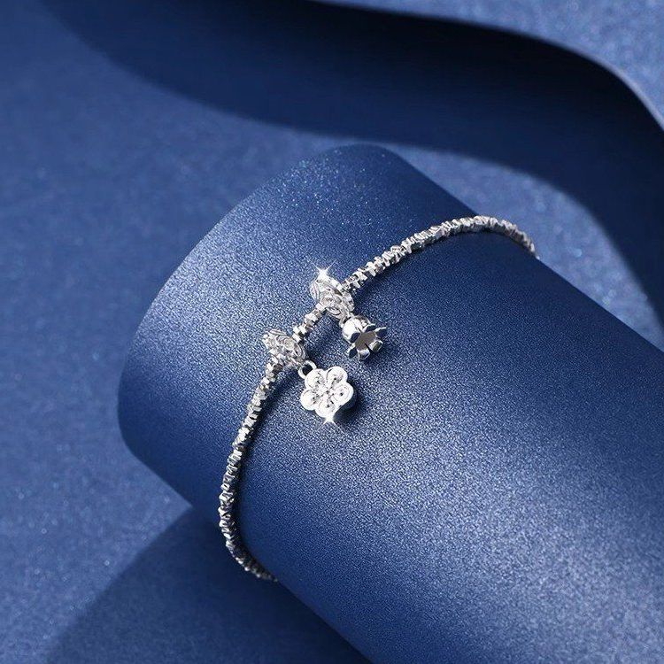 物项链女纯银999配饰锁骨链首饰