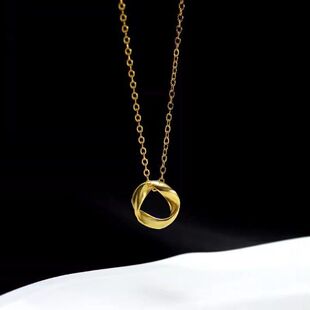2023环时尚高级感新款潮颈链莫比乌斯项链轻奢小众个性女年锁骨链