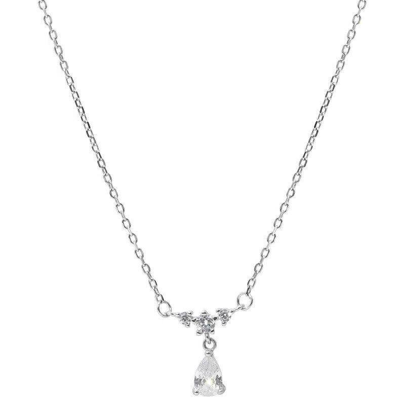 锁骨链女潮2024高级感设计感轻奢小众简约项链毛衣年新款吊坠水滴