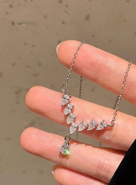 女轻奢型链小众气质设计水滴通勤