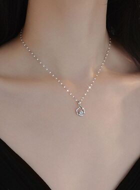 新款女轻莫比乌斯风链锁骨项链