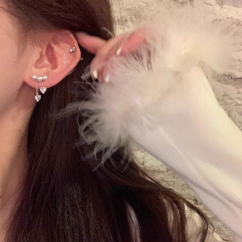 环项链女纯银999配饰锁骨链首饰珍珠高级感轻奢小众项坠装饰毛衣