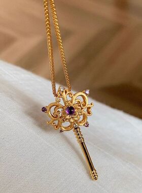 中古仙女吊坠小红书拉丝小众项链