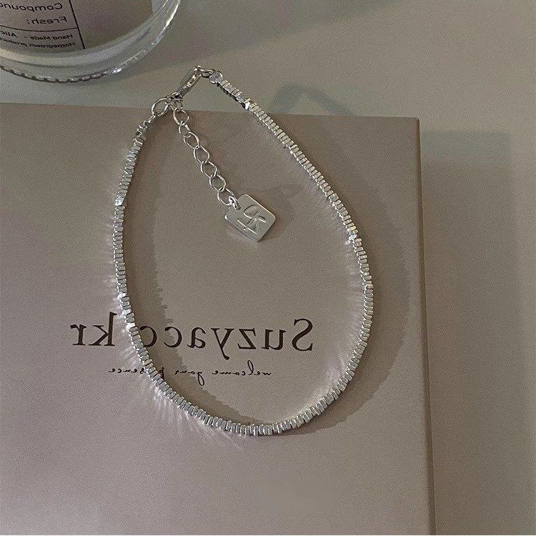 链项链女纯银999配饰锁骨链首饰