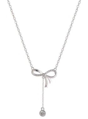 高级感奢小众流苏百搭锆石钢锁骨