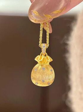 小众锁骨新款项链女轻奢波点闪