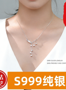 999项链百搭小项链花朵古风拉丝