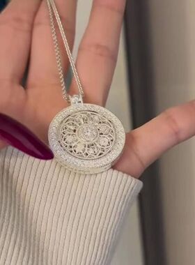 感可旋转轻奢小众新款项链百搭