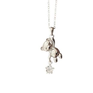 送闺蜜链小熊时尚项链可爱礼物女摘星设计感锁骨小众趣味百搭女友