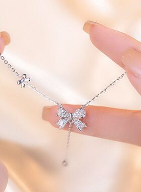 设计感流苏闺蜜礼物不锈钢蝴蝶结