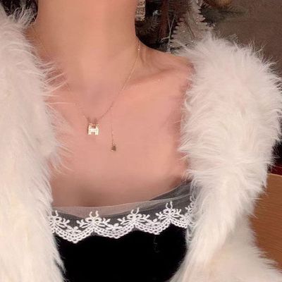 链项链女纯银999配饰锁骨链首饰