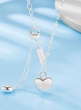 时尚新款项链女爱心气质小众潮流