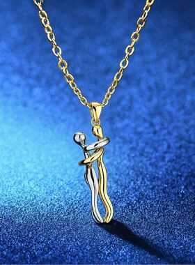 热卖女简约跨境项链相拥高级感