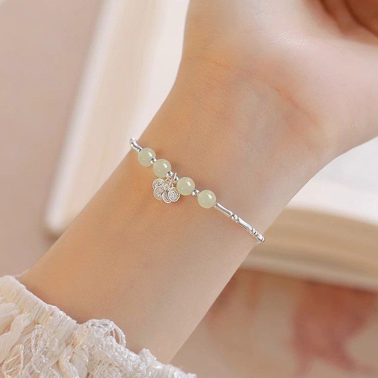 款项链女纯银999配饰锁骨链首饰