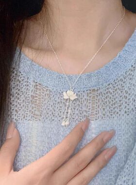 荷花链锁骨新款吊坠民族风两世欢