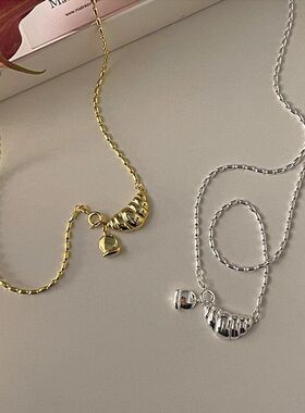 ins韩国项链百搭简风小众牛角博