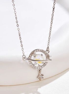 ins风轻奢小众吊坠宇宙锁骨女夏