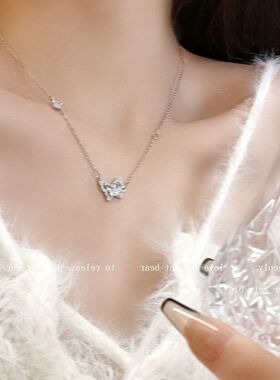 百搭链蝴蝶璀璨网红颈抖音锆石