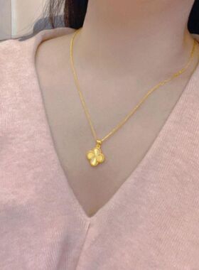 饰品锁骨不项链链新中式铜掉色