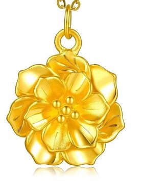 吊坠色2023年花开富贵新款项链