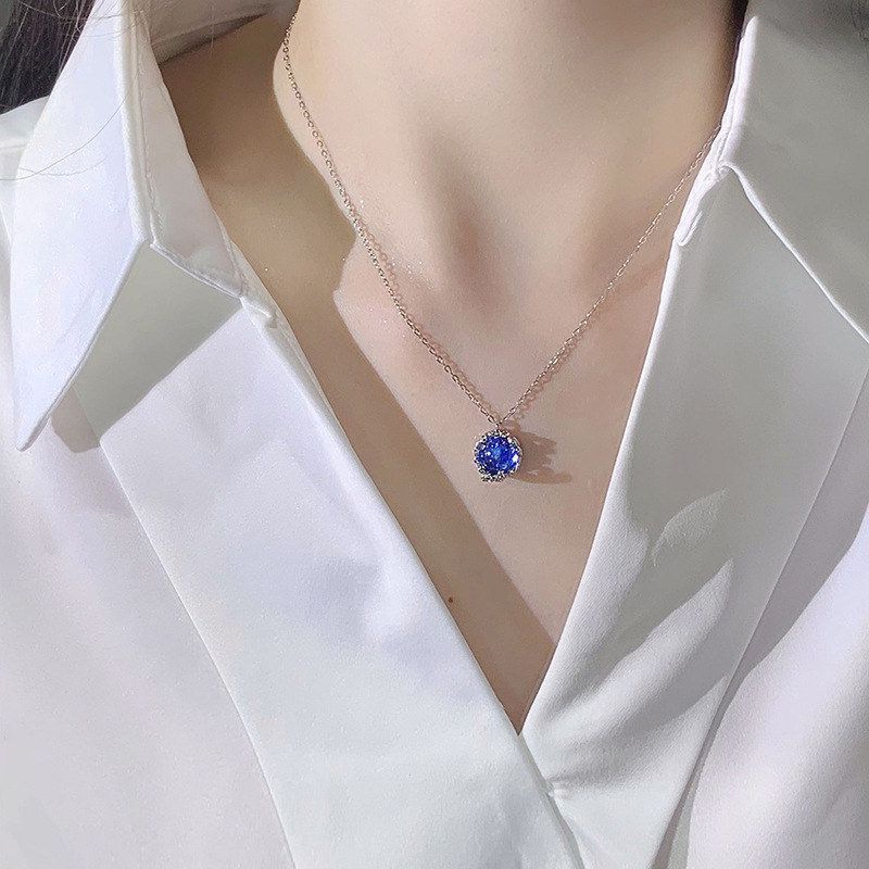 计项链女纯银999配饰锁骨链首饰