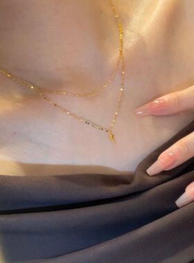 星叠金色跨境外贸型四芒首饰设计