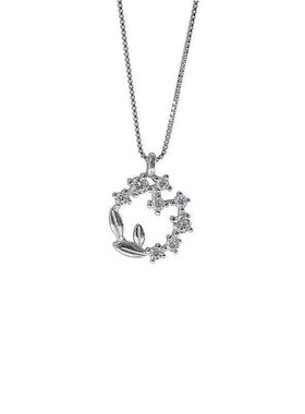 锆石花环时尚璀璨吊坠气质锁骨