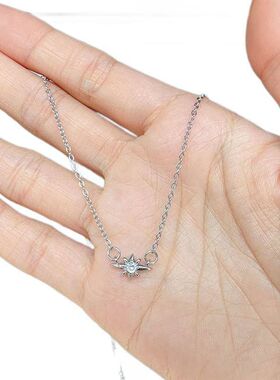 链小小众小巧时尚锆石项链清新