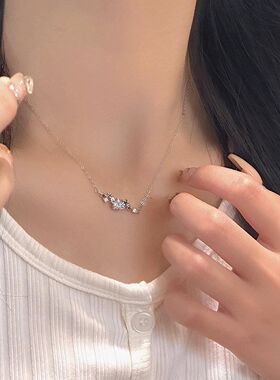 高级设计感满天星精致项链颈链百搭锆石女轻星星奢小众锁骨链韩式