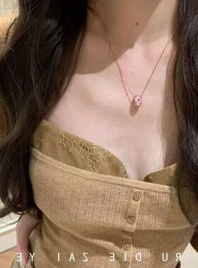 项链锁骨简约玫瑰古风中爆闪庄园