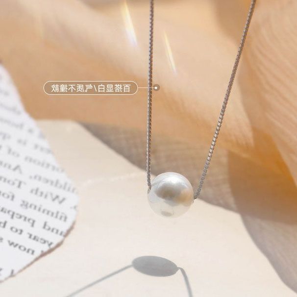 配饰锁骨链首饰珍珠高级感轻奢小众项坠装饰毛衣设计感锁骨高级感