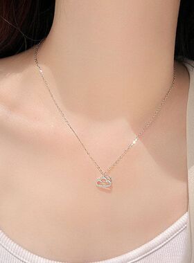 晴天项链云朵锁骨女轻奢带钻新款