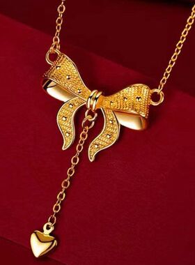 流苏爆款长款抖音套链蝴蝶结时尚